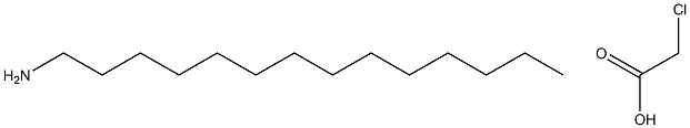 Chloroacetic acid compd. with 1-tetradecanamine (1:1) Struktur
