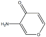 4H-Pyran-4-one,3-amino-(9CI) Struktur