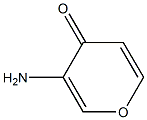 4H-Pyran-4-one,3-amino-(9CI) Structure