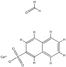 2-Naphthalenesulfonic acid, polymer with formaldehyde, calcium salt 化学構造式