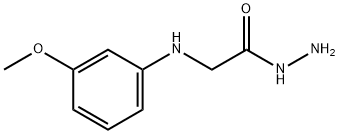 Glycine, N-?(3-?methoxyphenyl)?-?, hydrazide 化学構造式