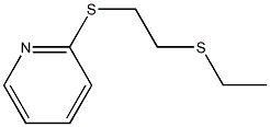 Pyridine,2-[[2-(ethylthio)ethyl]thio]-(9CI) Structure