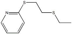 Pyridine,2-[[2-(ethylthio)ethyl]thio]-(9CI) 化学構造式