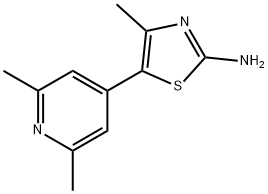 2-Thiazolamine,5-(2,6-dimethyl-4-pyridinyl)-4-methyl-(9CI) Struktur