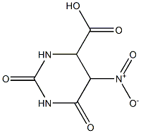 4-Pyrimidinecarboxylicacid,hexahydro-5-nitro-2,6-dioxo-(9CI) Structure