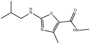 5-Thiazolecarboxamide,N,4-dimethyl-2-[(2-methylpropyl)amino]-(9CI) Structure