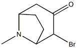 8-Azabicyclo[3.2.1]octan-3-one,2-bromo-8-methyl-(9CI) 化学構造式