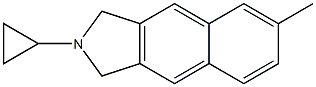 1H-Benz[f]isoindole,2-cyclopropyl-2,3-dihydro-6-methyl-(9CI),791534-29-7,结构式