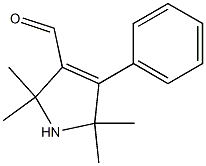 1H-Pyrrole-3-carboxaldehyde,2,5-dihydro-2,2,5,5-tetramethyl-4-phenyl-(9CI) Structure