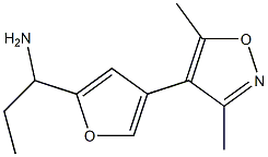 2-Furanmethanamine,4-(3,5-dimethyl-4-isoxazolyl)-alpha-ethyl-(9CI) Structure