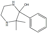 2-Piperazinol,3,3-dimethyl-2-phenyl-(9CI) Structure