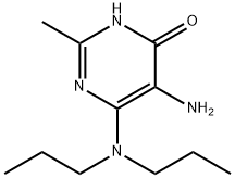 4(1H)-Pyrimidinone,5-amino-6-(dipropylamino)-2-methyl-(9CI) Structure