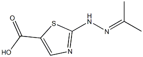 5-Thiazolecarboxylicacid,2-[(1-methylethylidene)hydrazino]-(9CI) Struktur