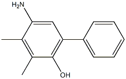 [1,1-Biphenyl]-2-ol,5-amino-3,4-dimethyl-(9CI) 化学構造式