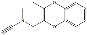 1,4-Benzodioxin-2-methanamine,N-ethynyl-N,3-dimethyl-(9CI) Struktur