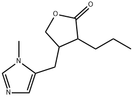 2(3H)-Furanone,dihydro-4-[(1-methyl-1H-imidazol-5-yl)methyl]-3-propyl-(9CI),792934-17-9,结构式