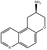 1H-Pyrano[3,2-f]quinolin-2-amine,2,3-dihydro-,(2R)-(9CI) Structure