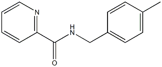 2-Pyridinecarboxamide,N-[(4-methylphenyl)methyl]-(9CI) Structure
