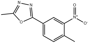1,3,4-Oxadiazole,2-methyl-5-(4-methyl-3-nitrophenyl)-(9CI) Structure