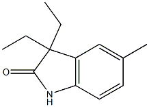 2H-Indol-2-one,3,3-diethyl-1,3-dihydro-5-methyl-(9CI) 结构式