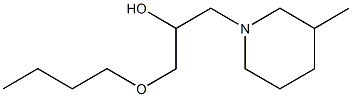1-Piperidineethanol,alpha-(butoxymethyl)-3-methyl-(9CI) 化学構造式