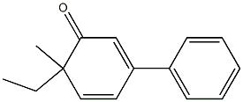 2,4-Cyclohexadien-1-one,6-ethyl-6-methyl-3-phenyl-(9CI),798553-81-8,结构式