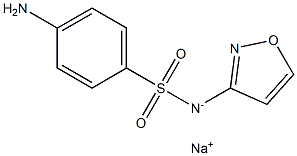 磺胺异唑钠, 79921-43-0, 结构式