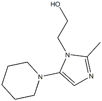 1H-Imidazole-1-ethanol,2-methyl-5-(1-piperidinyl)-(9CI) Struktur