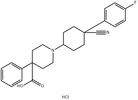 Levocabastine Related Compound A (50 mg) (1-[cis-4-cyano-4-(4-fluorophenyl)cyclohexyl]-4-phenylpiperidine-4-carboxylic acid hydrochloride)|左卡巴斯汀相关物质A