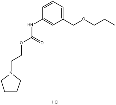 80171-63-7 2-(2,3,4,5-tetrahydropyrrol-1-yl)ethyl N-[3-(propoxymethyl)phenyl]carb amate chloride