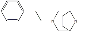 3,8-Diazabicyclo[3.2.1]octane,8-methyl-3-phenethyl-(8CI) 结构式