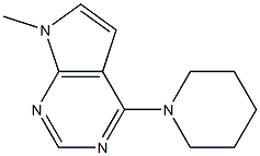 7H-Pyrrolo[2,3-d]pyrimidine,7-methyl-4-piperidino-(8CI) 结构式