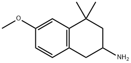 2-Naphthylamine,1,2,3,4-tetrahydro-6-methoxy-4,4-dimethyl-(8CI) 化学構造式