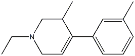 3-Picoline,1-ethyl-1,2,3,6-tetrahydro-4-m-tolyl-(8CI) 结构式