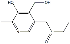 4-Pyridinemethanol,5-[(ethylsulfinyl)methyl]-3-hydroxy-2-methyl-(8CI),802593-02-8,结构式
