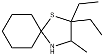 1-Thia-4-azaspiro[4.5]decane,2,2-diethyl-3-methyl-(8CI),802823-19-4,结构式