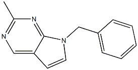 7H-Pyrrolo[2,3-d]pyrimidine,7-benzyl-2-methyl-(8CI),803611-37-2,结构式
