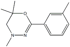 4H-1,3,4-Oxadiazine,5,6-dihydro-4,6,6-trimethyl-2-m-tolyl-(8CI) 化学構造式