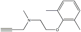 2-Propyn-1-amine,N-[2-(2,6-dimethylphenoxy)ethyl]-N-methyl-(9CI) Structure