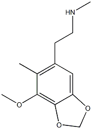 1,3-Benzodioxole-5-ethanamine,7-methoxy-N,6-dimethyl-(9CI) 化学構造式