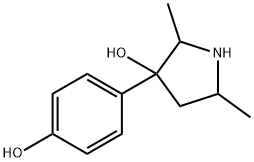 3-Pyrrolidinol,3-(4-hydroxyphenyl)-2,5-dimethyl-(9CI) Struktur