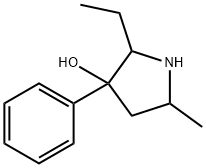 3-Pyrrolidinol,2-ethyl-5-methyl-3-phenyl-(9CI) Structure