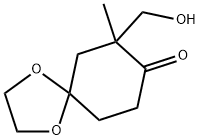 1,4-Dioxaspiro[4.5]decan-8-one,7-(hydroxymethyl)-7-methyl-(9CI) 结构式