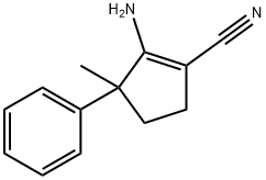 1-Cyclopentene-1-carbonitrile,2-amino-3-methyl-3-phenyl-(9CI),805246-73-5,结构式