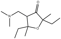 3(2H)-Furanone,4-[(dimethylamino)methyl]-2,5-diethyldihydro-2,5-dimethyl-(9CI) Struktur
