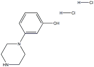 3-(piperazin-1-yl)phenol hydrochloride Struktur