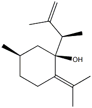 Cyclohexanol,1-[(1R)-1,2-dimethyl-2-propenyl]-5-methyl-2-(1-methylethylidene)-,(1S,5R)-rel-(9CI) 结构式