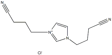 1,3-Bis(3-cyanopropyl)imidazolium  chloride Structure
