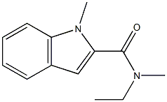 1H-Indole-2-carboxamide,N-ethyl-N,1-dimethyl-(9CI) Struktur