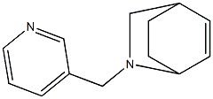 2-Azabicyclo[2.2.2]oct-5-ene,2-(3-pyridinylmethyl)-(9CI) 化学構造式
